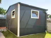 Zahradní nářaďový domek se sedlovou střechou grafit 3.5m x 3m