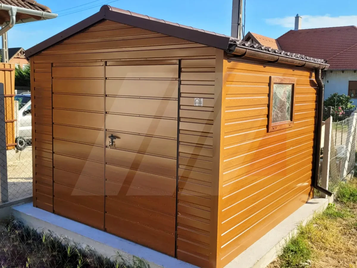 Zahradní domek se sedlovou střechou zlatý dub 3m x 4m