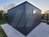 Zahradní nářaďový domek 5m x 4m se střechou se sklonem dozadu