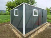 Zahradní nářaďový domek 5m x 3m se spádem střechy dozadu