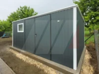 Zahradní nářaďový domek 5m x 3m se spádem střechy dozadu