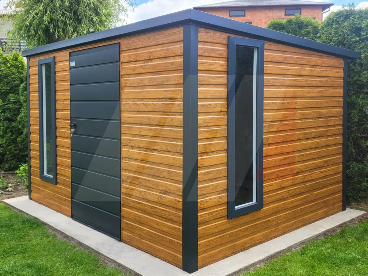 Zahradní nářaďový domek 3m x 2,5m se střechou spádovanou dozadu