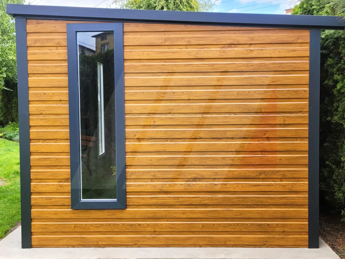 Zahradní nářaďový domek 3m x 2,5m se střechou spádovanou dozadu