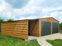 Plechové garáže s přístřeškem