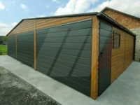 Plechové garáže se sedlovou střechou