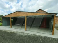 Plechová třístanovištní garáž 9m x 6m v provedení Multigloss