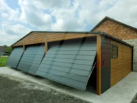 Plechová třístanovištní garáž 9m x 6m v provedení Multigloss