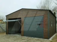 Skladová hala se sedlovou střechou 8m x 6m, vrata výklopná