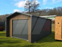 Garáž Premium se sekčními vraty 4 m × 5,5 m Antracit, lamely