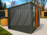 Domek na nářadí Premium 2.75 × 2.35 m – antracit + lamely