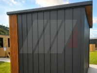 Domek na nářadí Premium 2.75 × 2.35 m – antracit + lamely