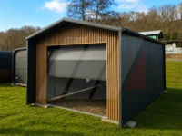 Garáž Premium se sekčními vraty 4 m × 5,5 m Antracit, lamely