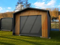 Garáž Premium se sekčními vraty 4 m × 5,5 m Antracit, lamely