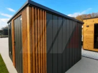 Domek na nářadí Premium 2.75 × 2.35 m – antracit + lamely