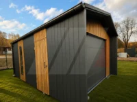 Garáž Premium se sekčními vraty 4 m × 5,5 m Antracit, lamely